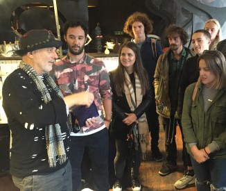 Students with Ron Arad
