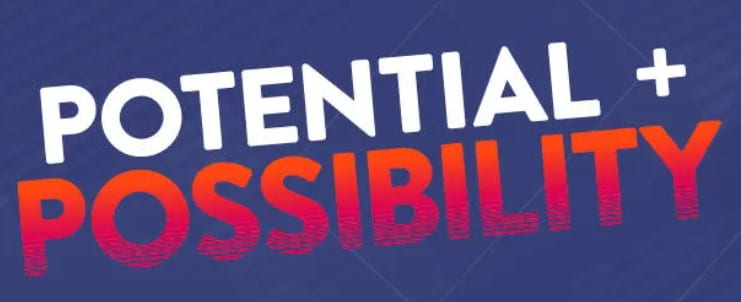 Potential plus possibility graphic