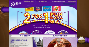 Cadbury Website Homepage (2016)