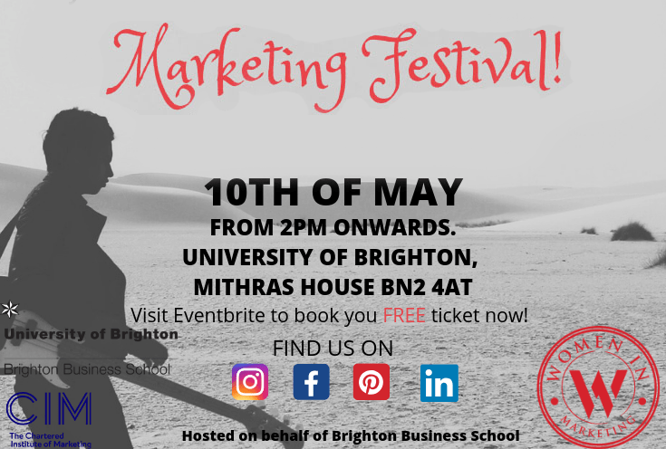 Marketing Festival 10 May at Brighton Business School