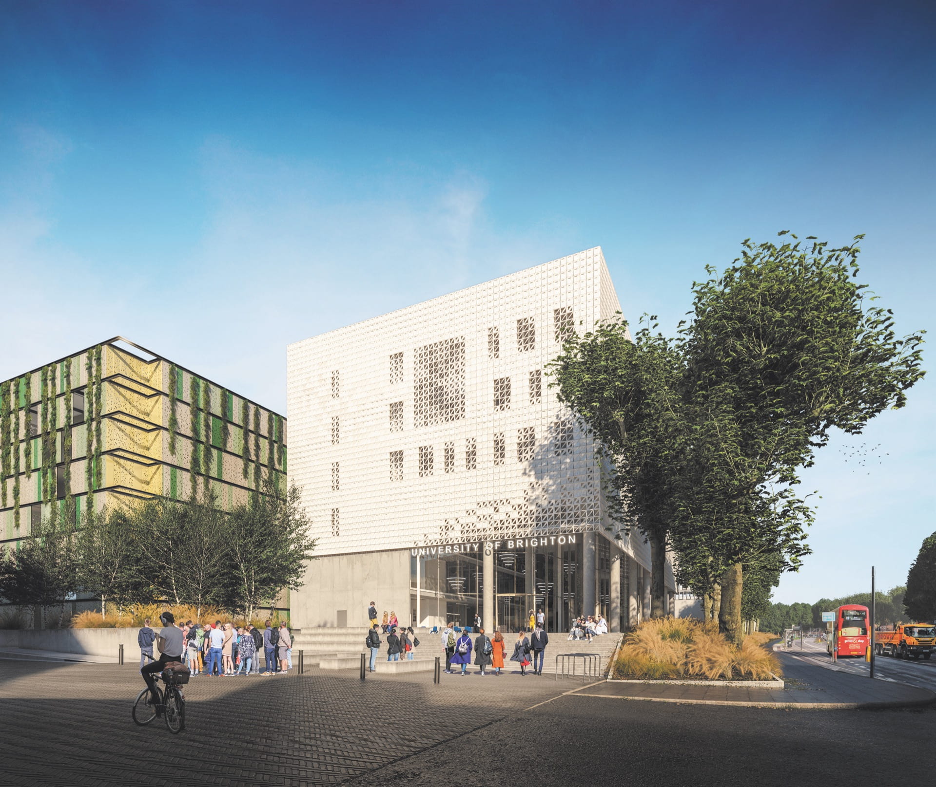 artists impression of new business school building