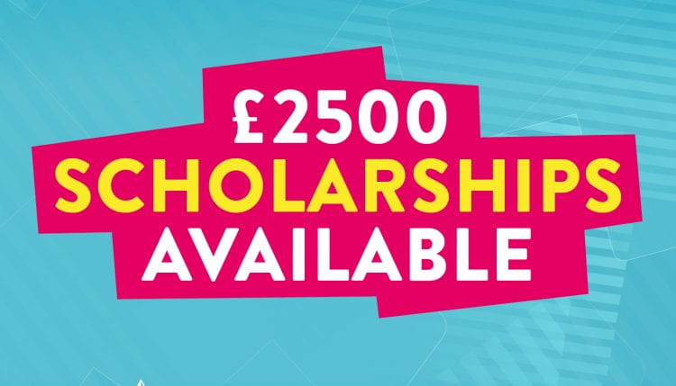 £2500 scholarships available