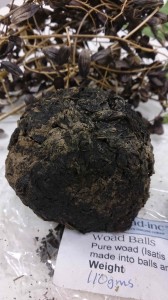 Woad balls were a traditional way of storing woad dye.