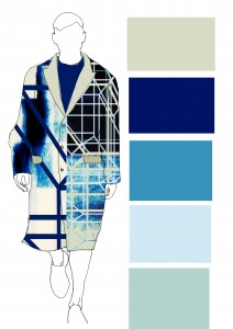 using my print into menswear illustration to show how this outfit wold work. 