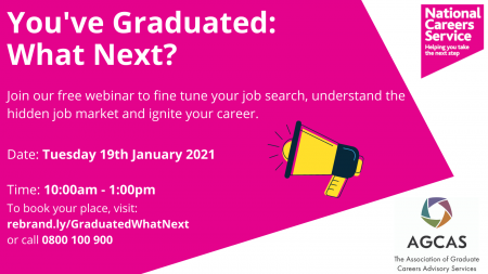 You've graduated: whats next event poster