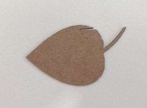 cardboard leaf