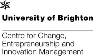 Logo for the University of Brighton Centre for Change, Entrepreneurship and Innovation Management