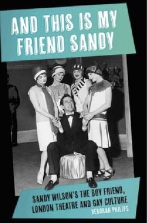 Image of a book cover. And this is my friend Sandy, by Deborah Phillips. Sandy Wilson in publicity image with four women.