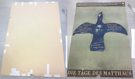 Icograda archive, poster, conservation, University of Brighton Design Archives, Sirpa Kutilainen