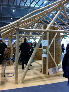 Timber framing with straw bale infill