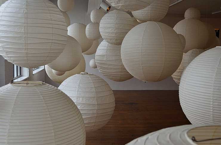 Image of paper lanterns suspended