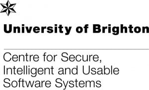 Logo for the University of Brighton's research Centre for Secure Intelligent and Usable Software Systems