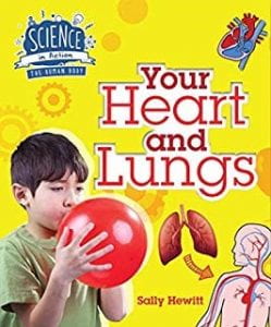 Heart and lungs science book
