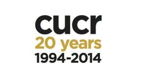 Logo for CUCR Centre for Urban Community Research with words 20 years 1994-2014