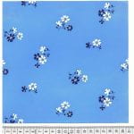 Cloth design small flower bunches in white on sky blue from Walter Fielden Royle collection