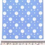 Fabric design with white circles geometrically arranged on blue background Walter Fielden Royle collection