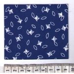 Fabric design, white on blue from the Walter Fielden Royle collection