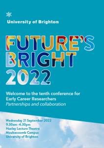 Cover for Future's Bright event with colourful balloon motif