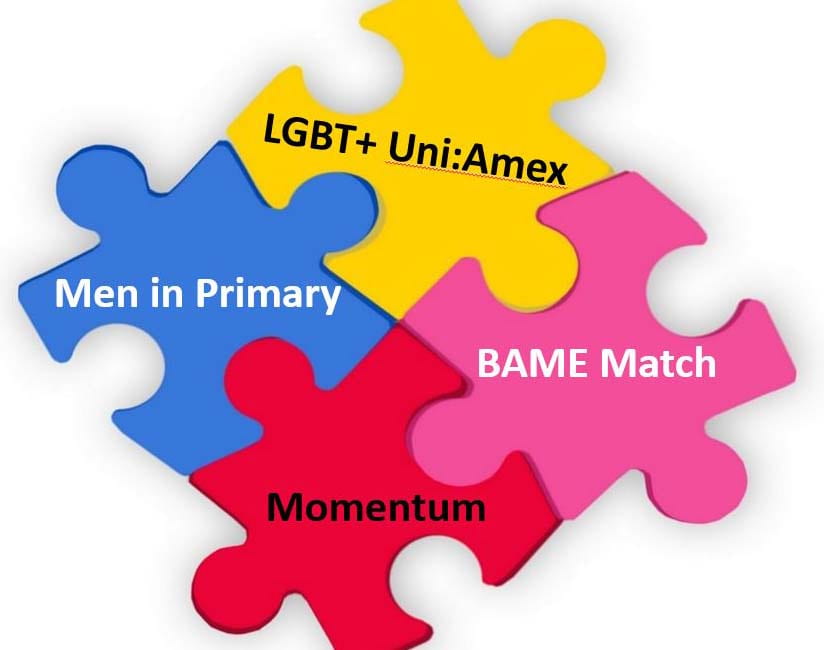 Jigsaw puzzle illustrating the four mentoring options