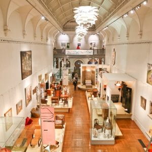 Inside the main hall at Brighton museum 