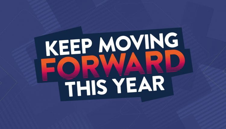 Keep moving forward Clearing graphic