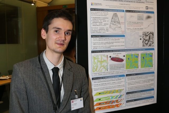 Chris Stafford at the STEM poster exhibition