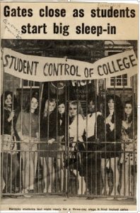 photograph of Hornsey School of Art Occupation May 1968