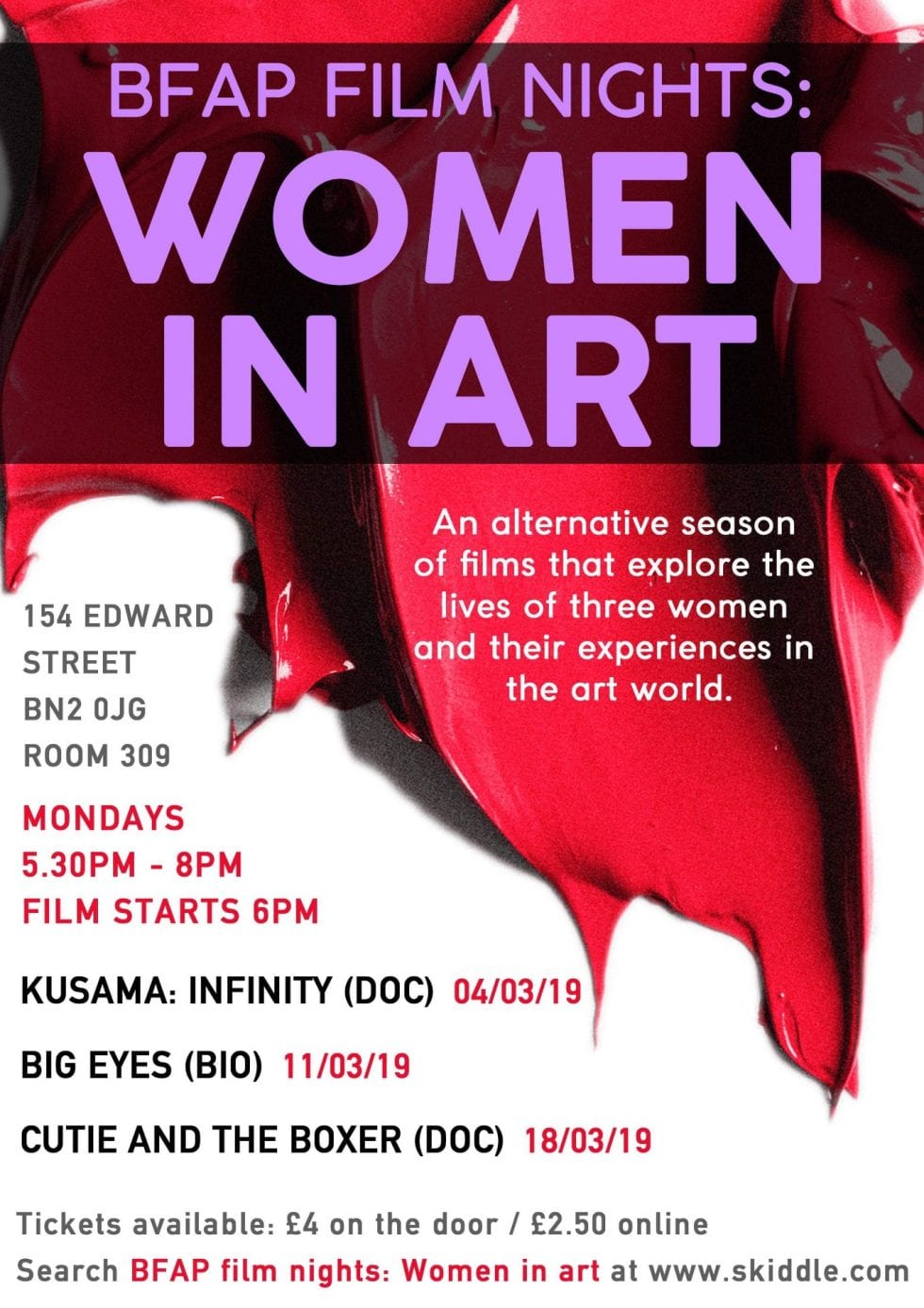 poster for 'Women in Art'