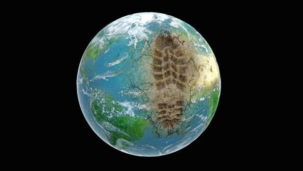 footprint on world