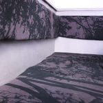 Marimekko 'Tuuli' fabric used as a bench cover