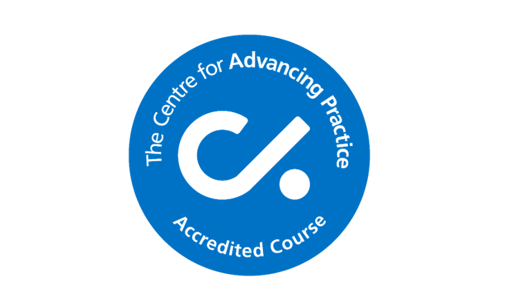 Centre for Advancing Clinical Praciice logo - words in a blue circle