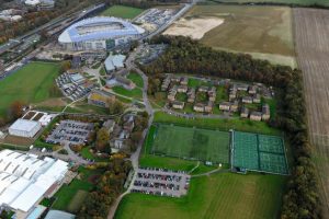 aerial view of the Falmer campus