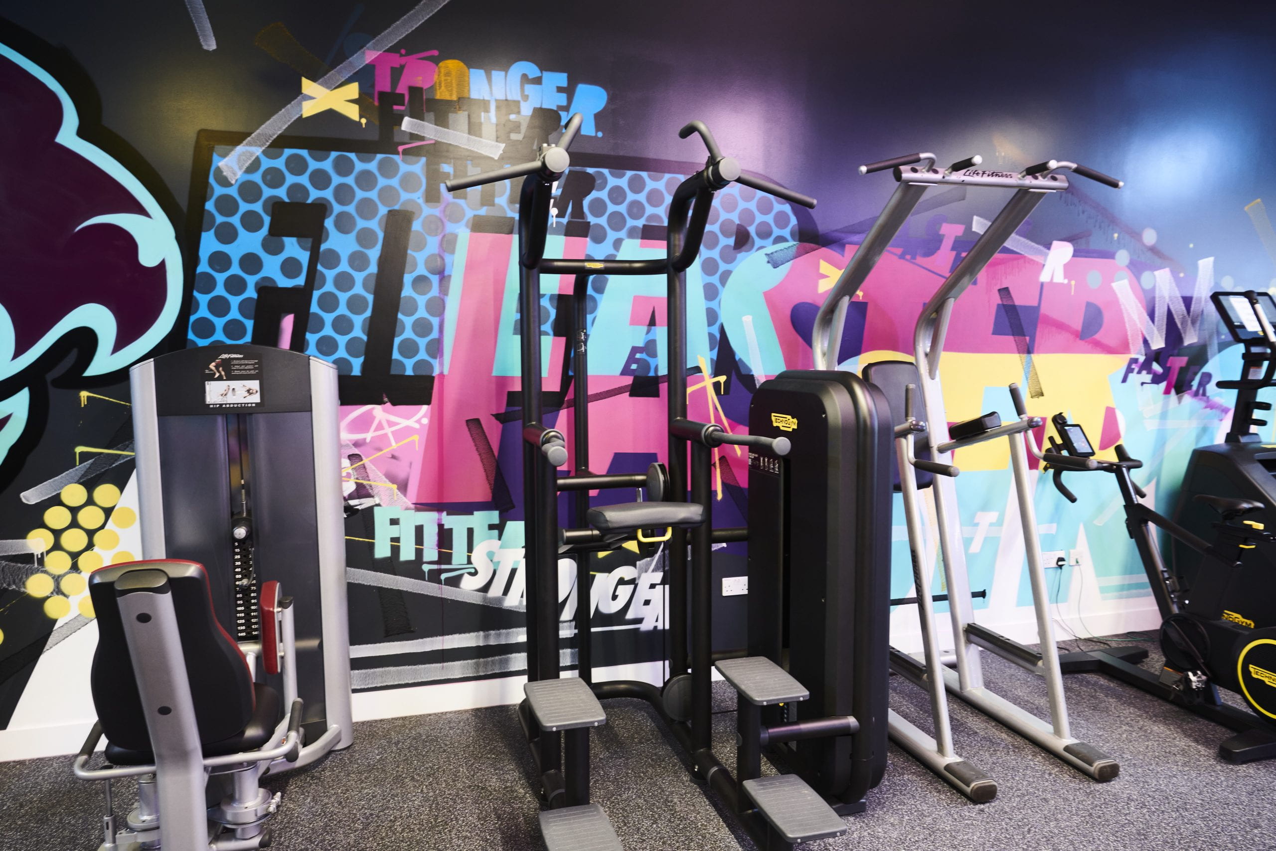 image of wall graffiti in the gym