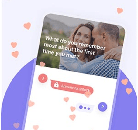 image of a dating app
