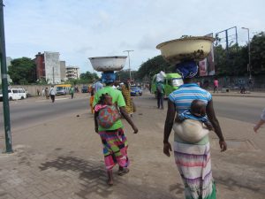 women on the streets of Ghana