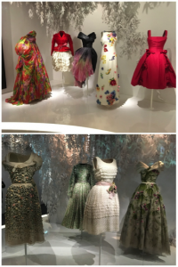 Fig. 2: The Garden Room at the Christian Dior Designer of Dreams Exhibition at the Musée des Arts Décoratifs. 30 Nov. 2017.