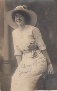 "“Alison Off on a Jaunt,” 1915. Private photograph from the Charles Wakefield Private Archive