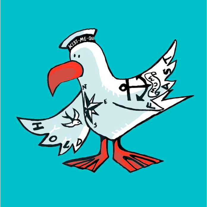 blue seagull