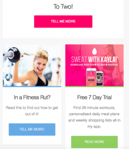 Email from Kayla Itsines