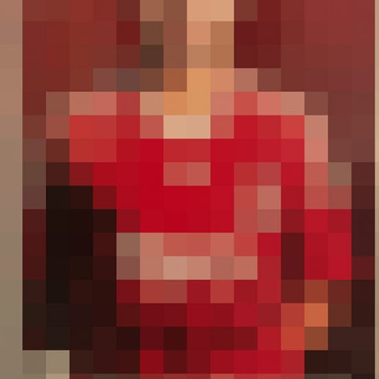 Pixelated image of a person