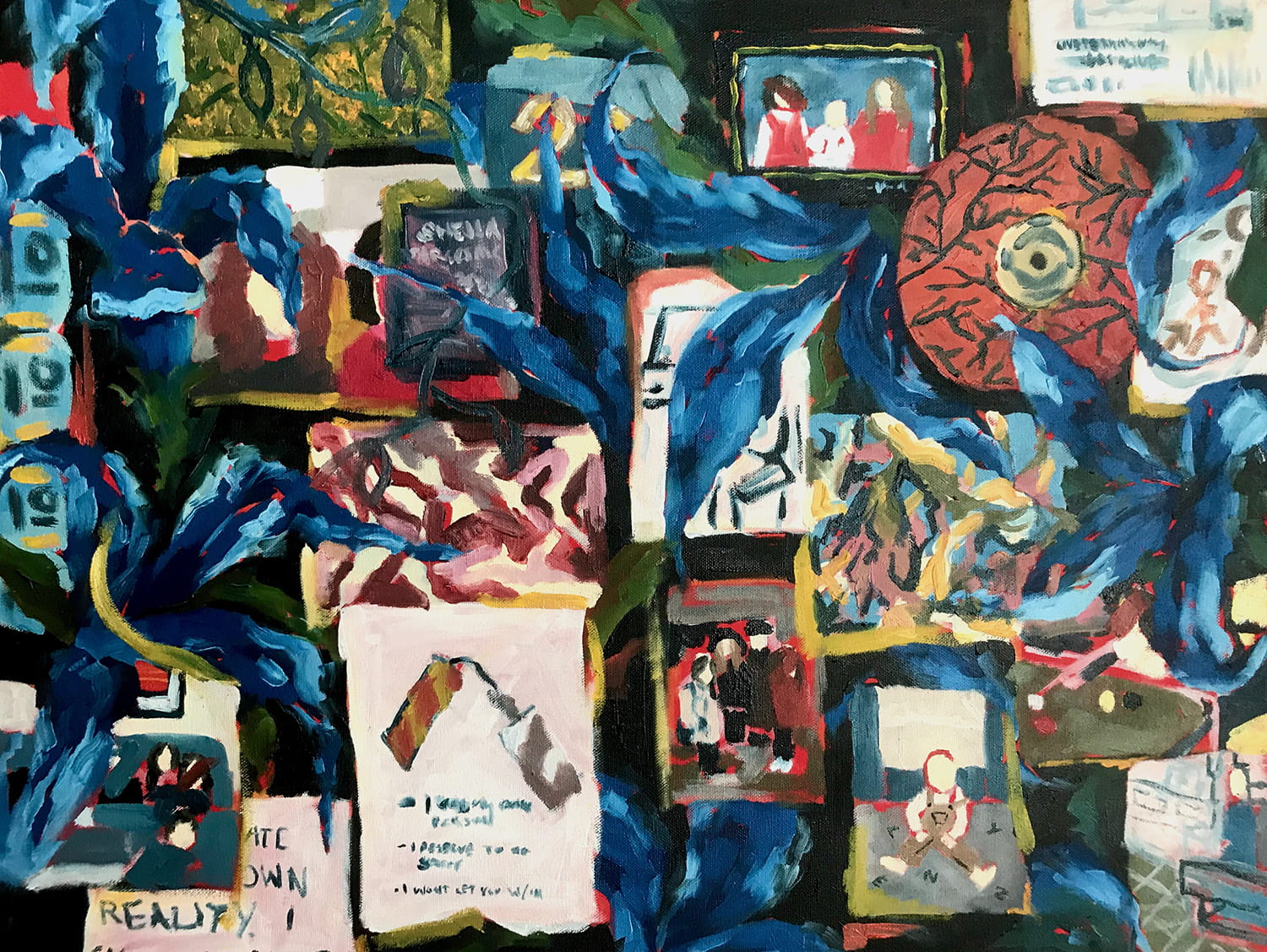 Painting of a collage