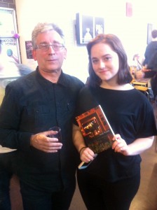 Ruby Speed and runner up with a copy of the anthology