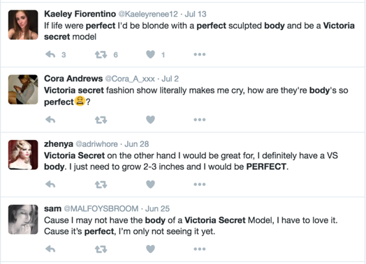 Victoria Secret; 'Perfect Body' Campaign  LM131 Creative industry and  promotional culture