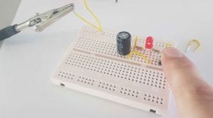 Breadboard for prototyping electronics