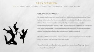 alex mayhew live project link