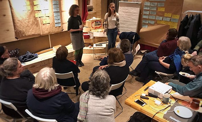 Participants discuss the potential use and usefulness of the new platform in several break-out sessions. (source: ScholzConstructors 2019)