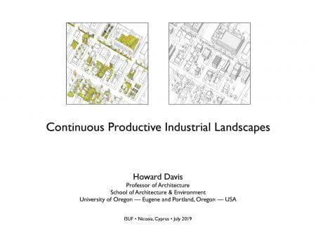 Opening slide from Prof. Howard Davis’ presentation at the 26th ISUF  (source: Howard Davis 2019)