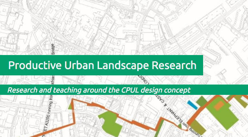 Productive Urban Landscape Research map image