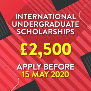 International Scholarships of £2,500