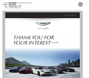Aston Martin email